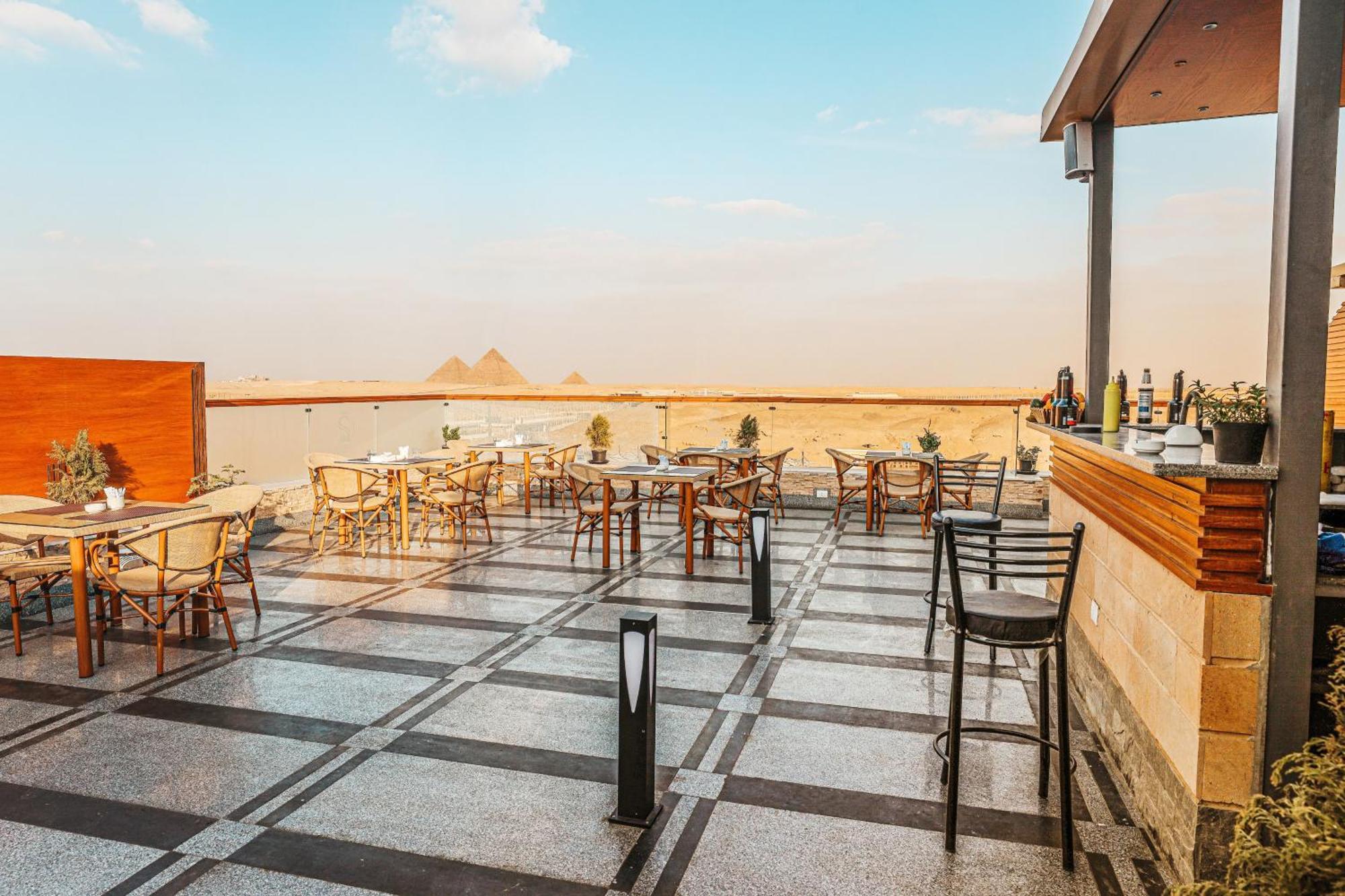 Sultan Pyramids View Inn Kafret el-Gabal Kültér fotó