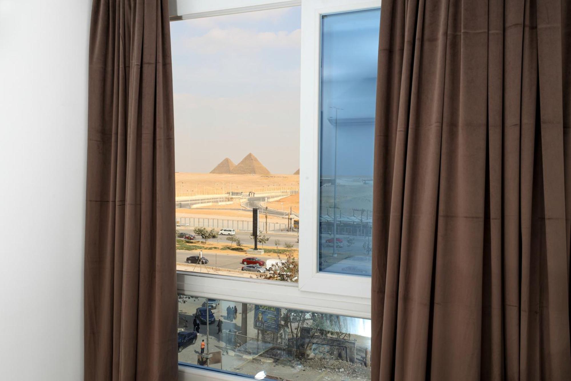 Sultan Pyramids View Inn Kafret el-Gabal Kültér fotó