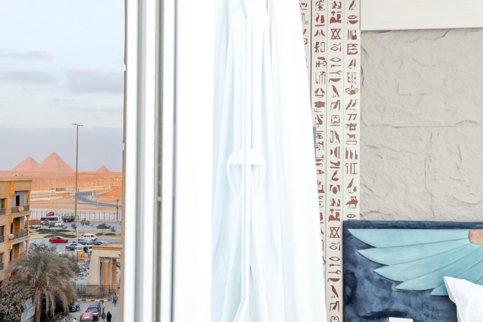 Sultan Pyramids View Inn Kafret el-Gabal Kültér fotó